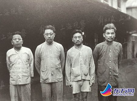 　　1949年7月30日拍攝的在證券大樓巨鈔案中抓獲的嫌犯。解放日報資料圖片.jpg